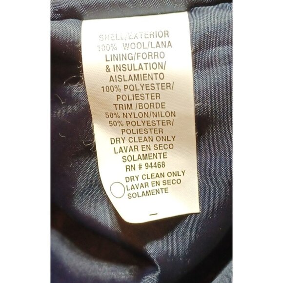 VTG Braeton Kids Girls Wool Coat Velvet Trim Bow Accents 6X Heirloom Victorian - Picture 6 of 6